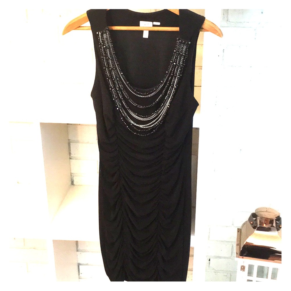 Black cache dress
